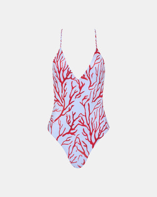 Aruba Plunge Deep V Neck Korali