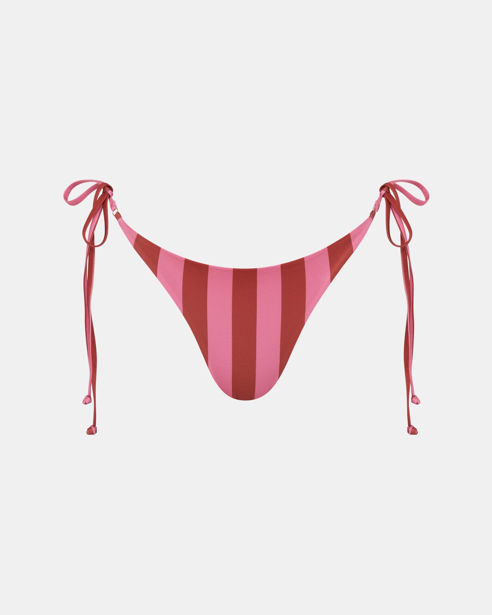 Eclipse String Bikini Bottom Choc Stripe