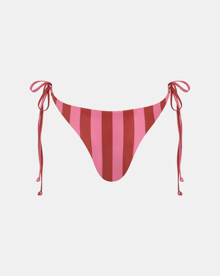 Eclipse String Bikini Bottom Choc Stripe