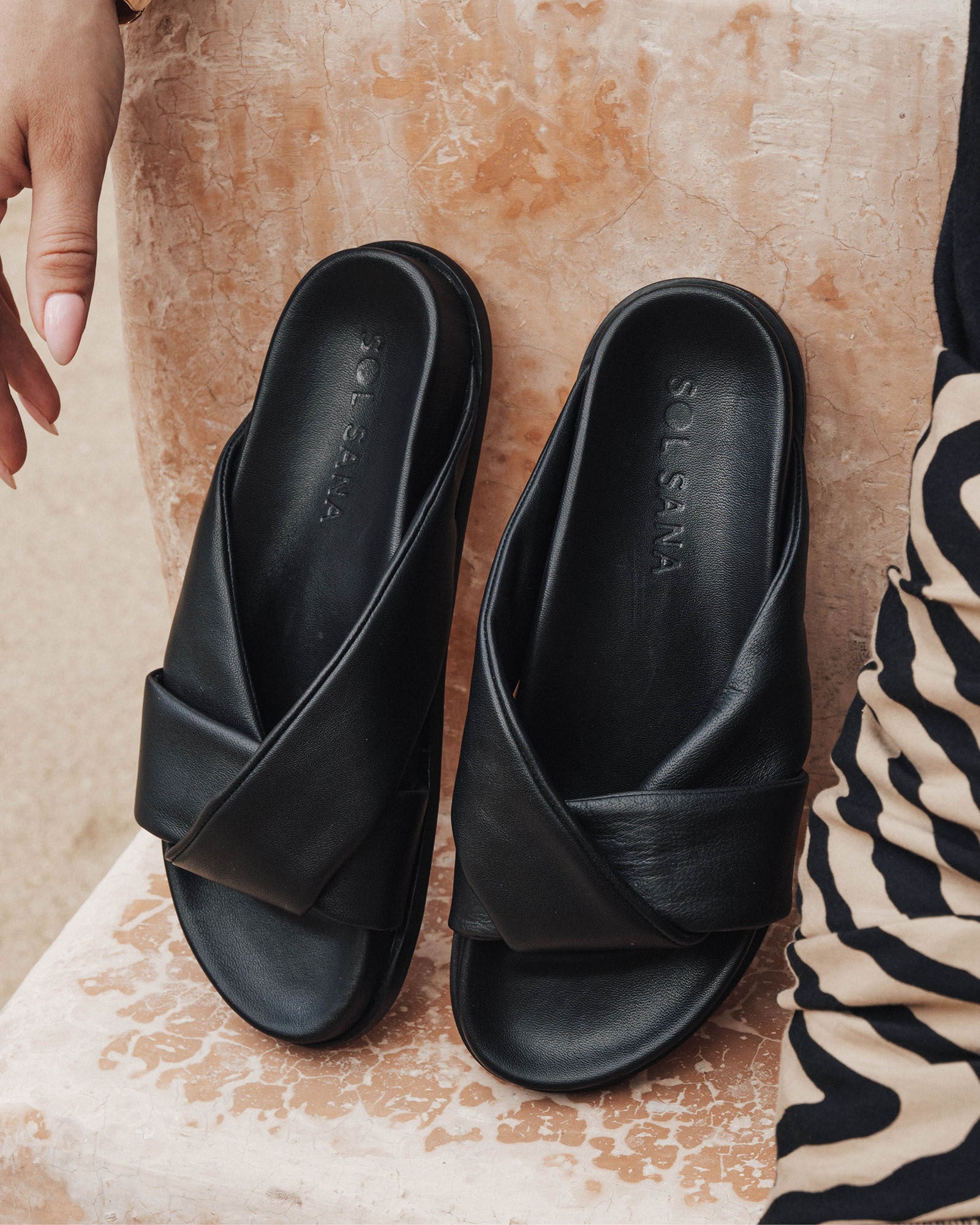 Downtown Footbed Black