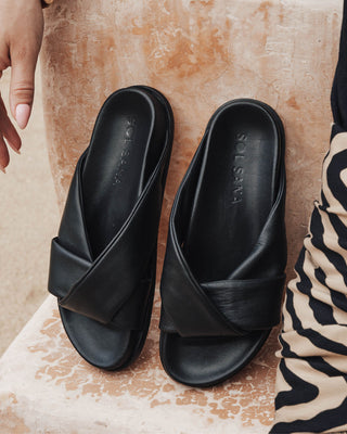 Downtown Footbed Black