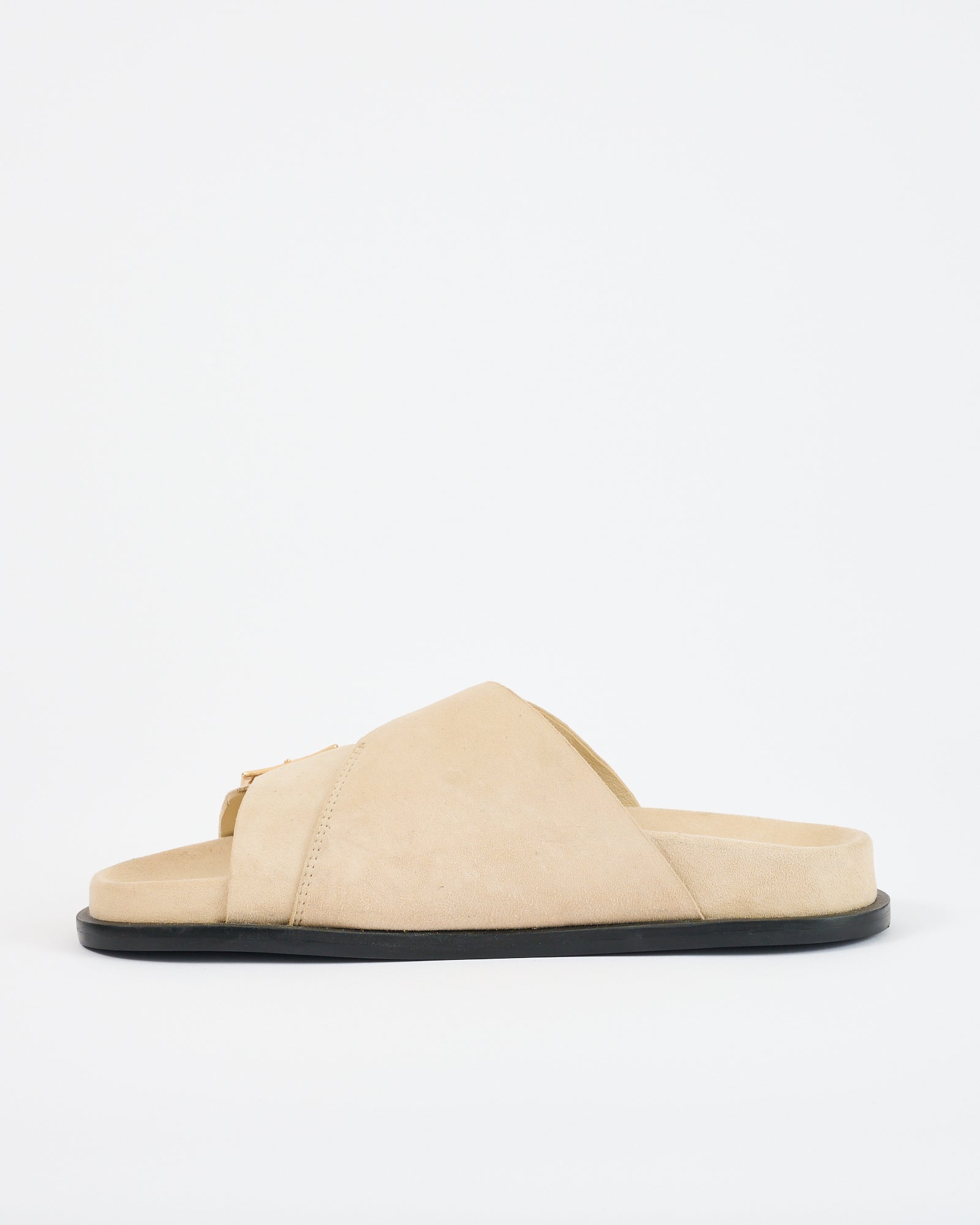 Sato Footbed Taupe Suede