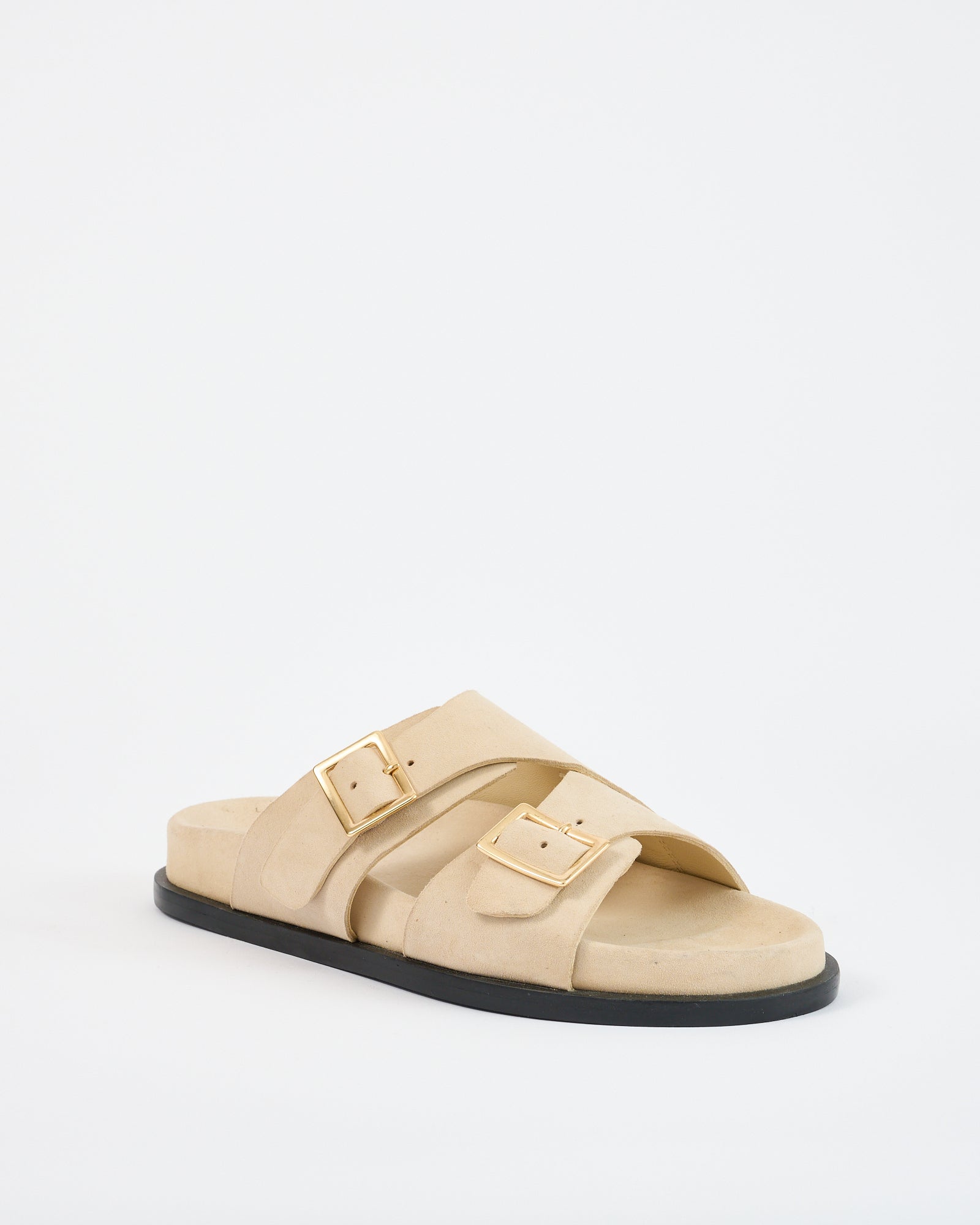 Sato Footbed Taupe Suede