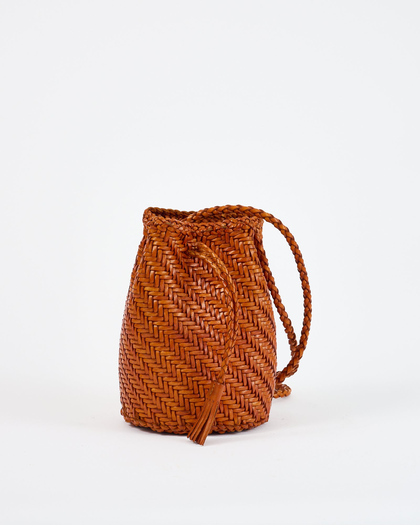 Solan Leather Bucket Bag Tan