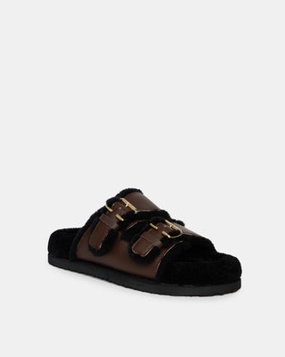 Louis Footbed Mocha/Black