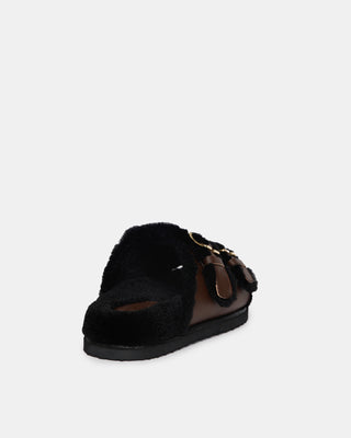 Louis Footbed Mocha/Black