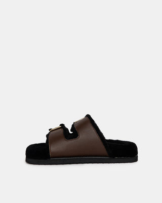 Louis Footbed Mocha/Black