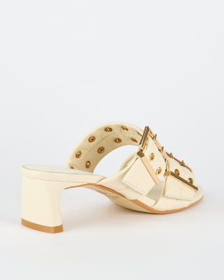 Bowery Heel Off White/Gold