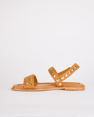 Vella Sandal Deep Tan / Gold