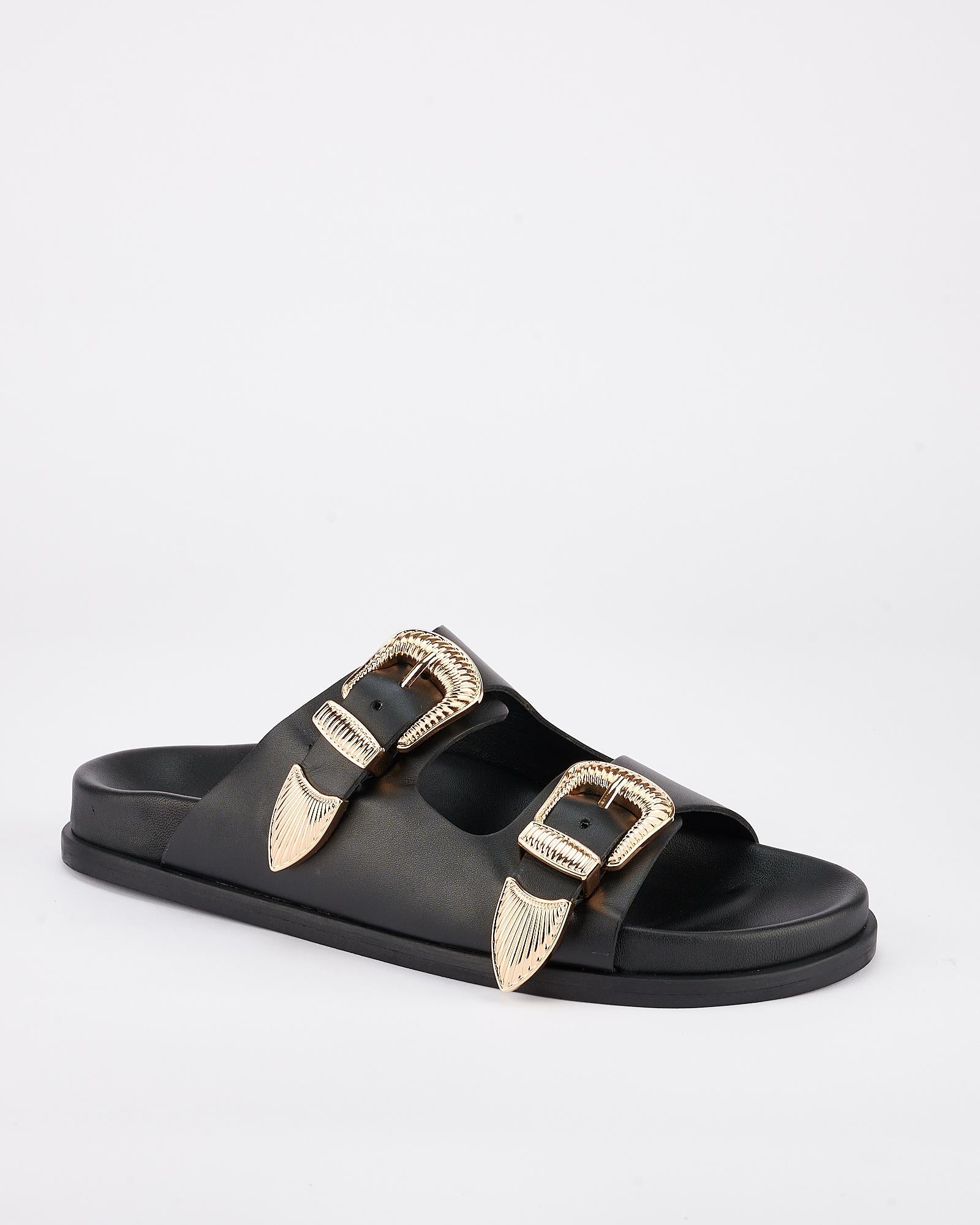 AMALFI FOOTBED BLACK