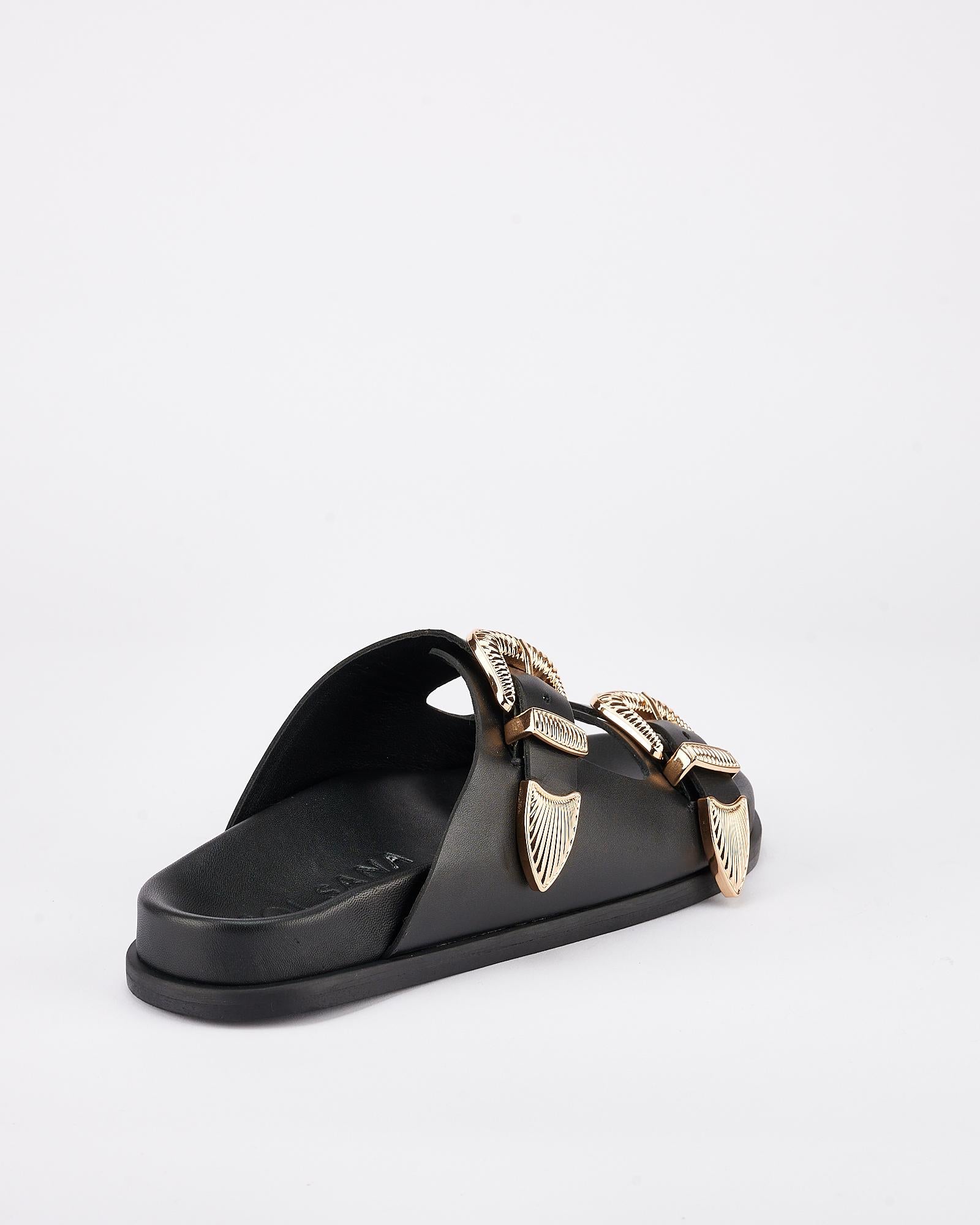 AMALFI FOOTBED BLACK