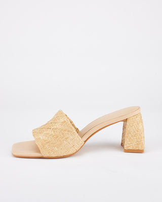 Lenny Mule Natural Raffia