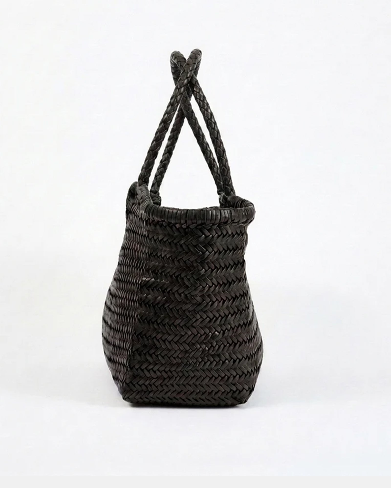 Solan Leather Tote Bag Black
