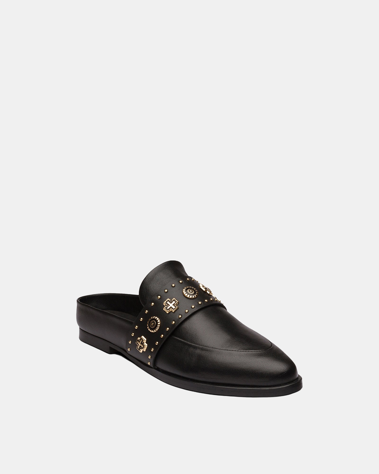 TUESDAY SLIDE BLACK/GOLD WESTERN