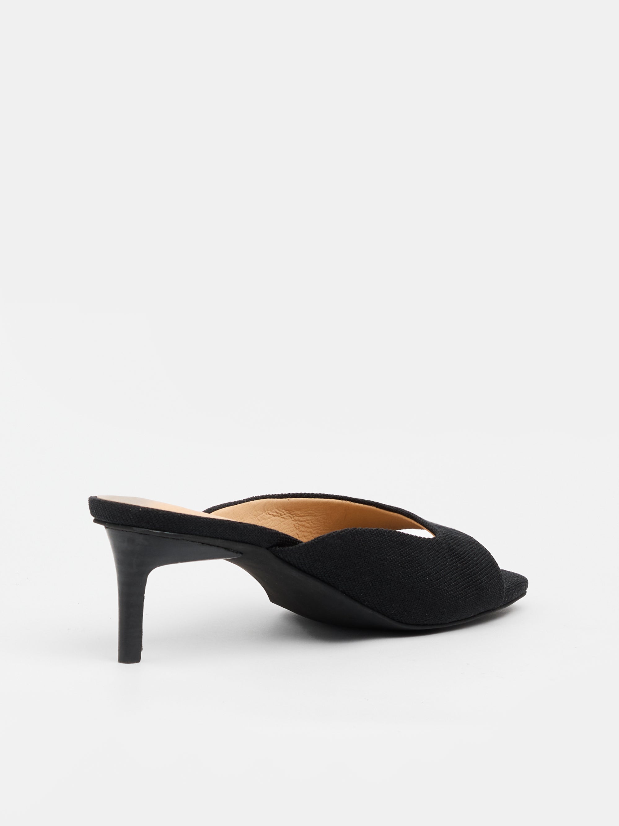 Tutu Mule – Black Canvas Heel
