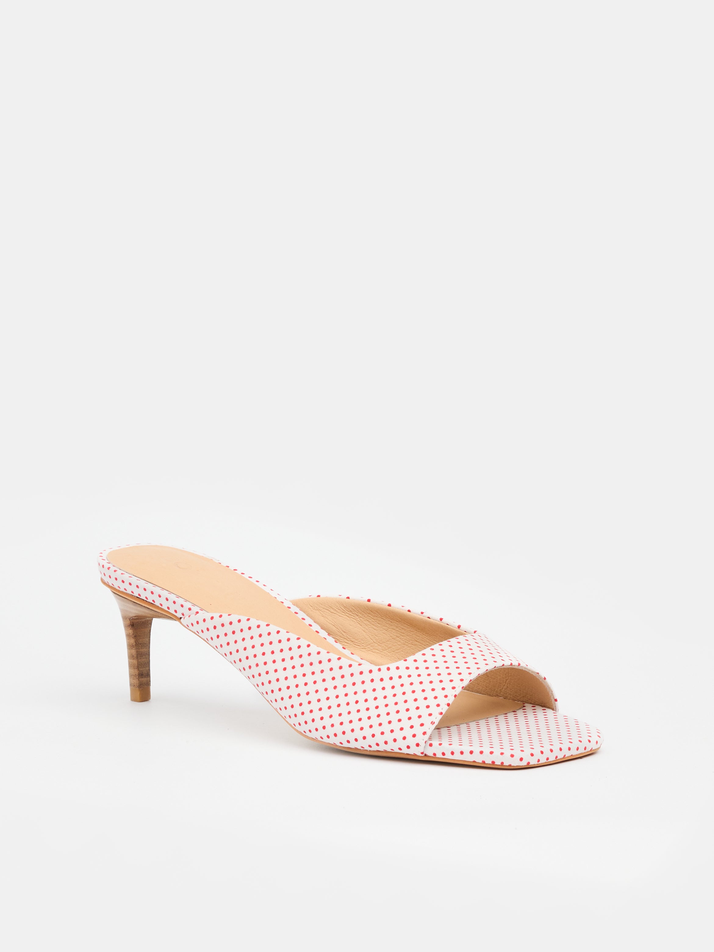 Tutu Mule – Red Polka Dot Heel