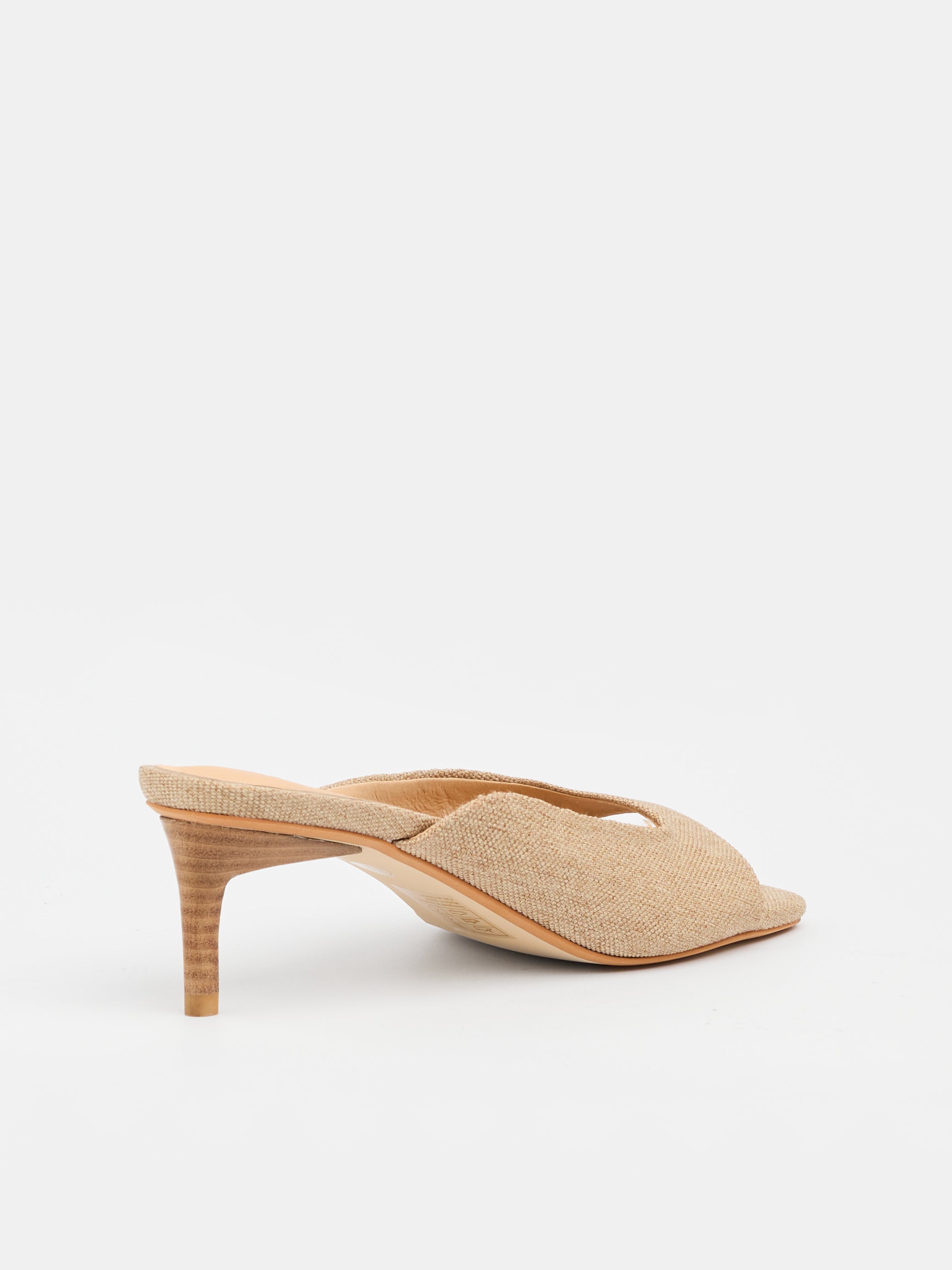 Tutu Mule – Natural Canvas Heel