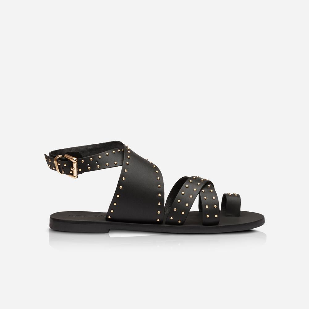 Vesper Sandal Black/Gold