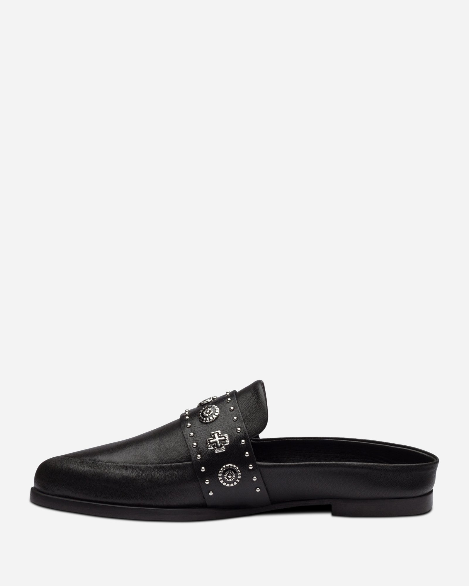 TUESDAY SLIDE BLACK/SILVER WESTERN