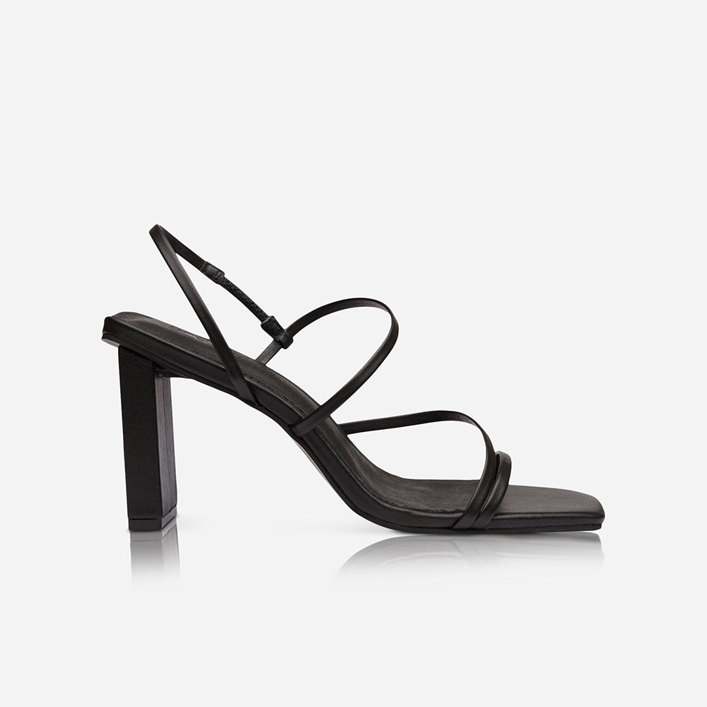 Geanie 8.5cm Heel Black | Women's Shoes Heels | SOL SANA