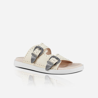 Eastwood Stud Footbed Off White/Silver