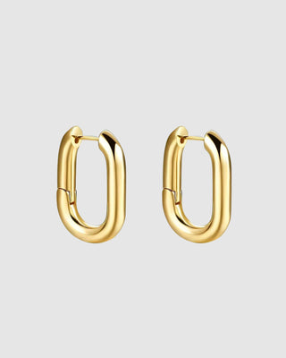 Oval Hoops Gold