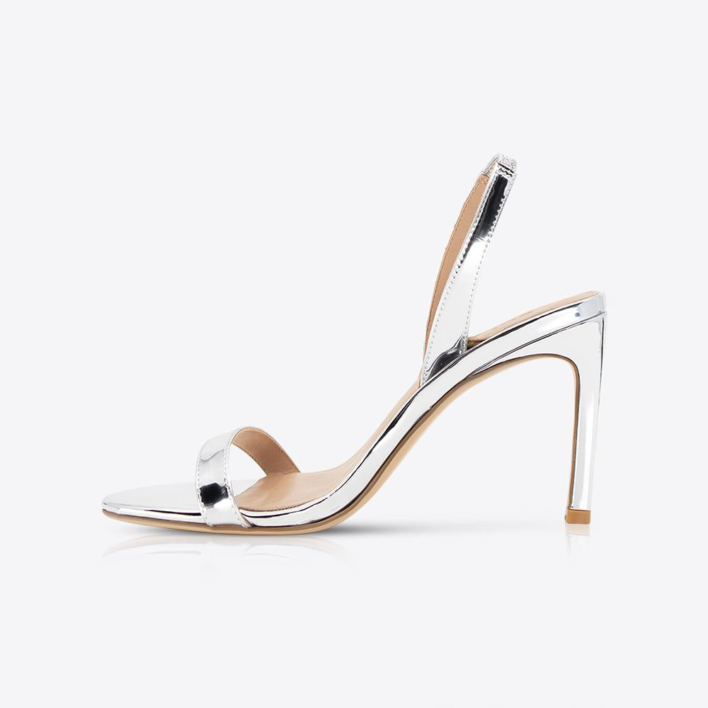 Martini Heel Silver