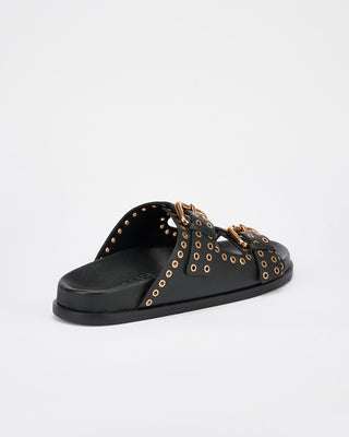 Thea Footbed Black/Gold
