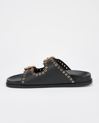 Thea Footbed Black/Gold