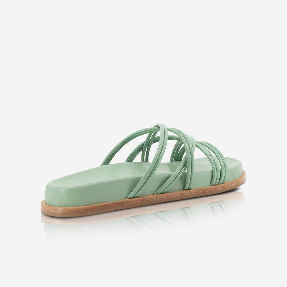 St Tropez Footbed Patent Teal SOL SANA