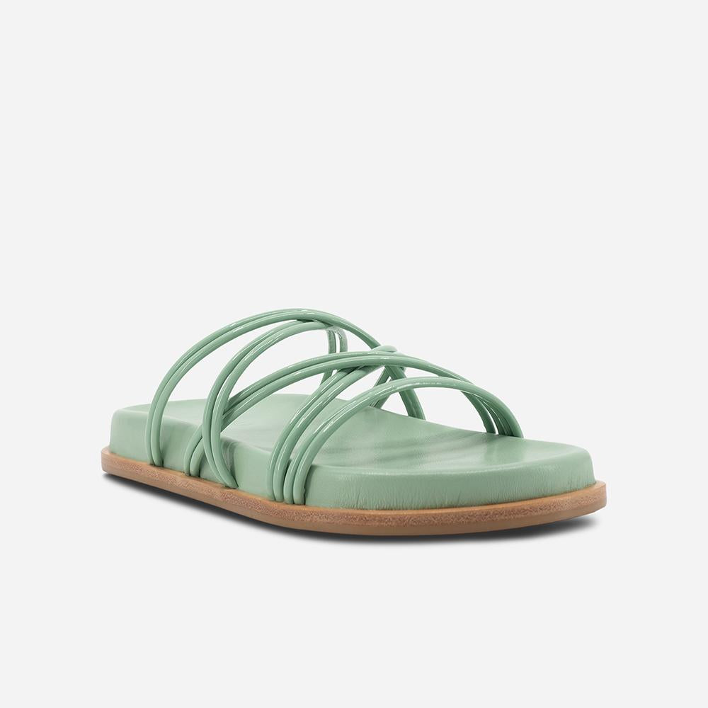 St Tropez Footbed Patent Teal SOL SANA