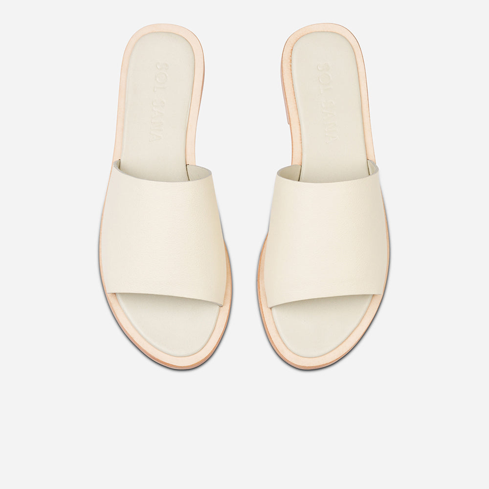 Tasha Slide Off White Women's Designer Slides SOL SANA