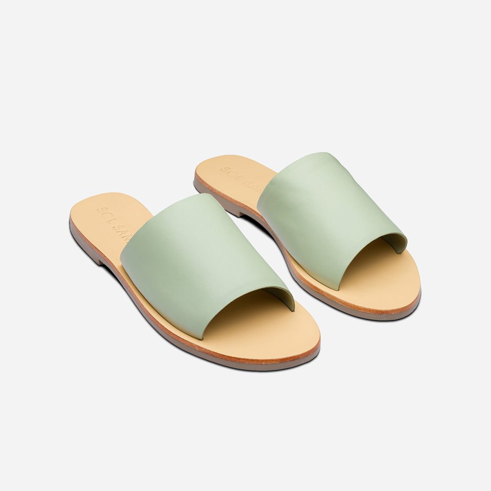 Teresa Slide Cucumber Women's Designer Slides SOL SANA