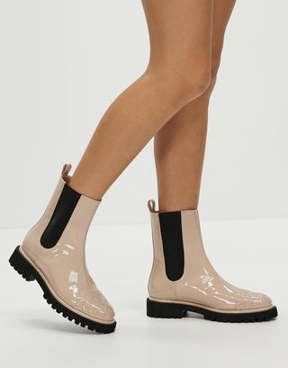 Cali Boot Grey Gloss Stud